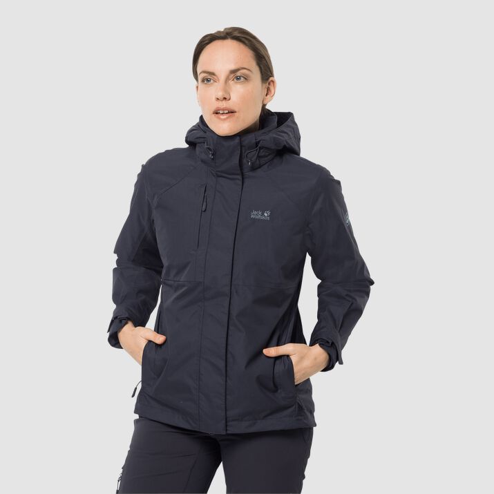 Chamarra 3-in-1 Jack Wolfskin Echo Pass Mujer Azul Marino Mexico-6934215